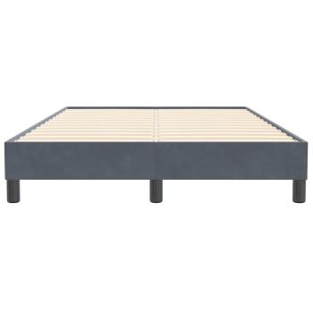 Boxspringbett ohne Matratze Dunkelgrau 120x210 cm Samt