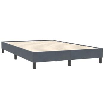 Boxspringbett ohne Matratze Dunkelgrau 120x210 cm Samt
