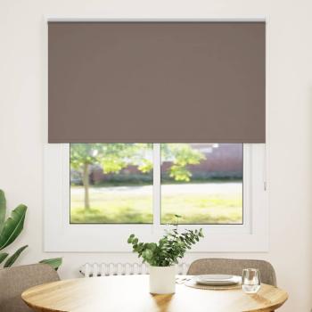 ARDEBO.de - Verdunkelungsrollo Kaffeebraun 135x130cm Stoffbreite 131,6cm