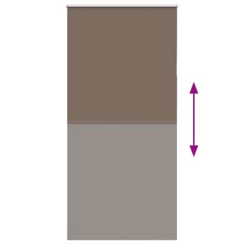 Verdunkelungsrollo Kaffeebraun 110x230 cm Stoffbreite 105,7 cm