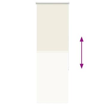 Verdunkelungsrollo Cremeweiß 55x150cm Stoffbreite 50,7 cm