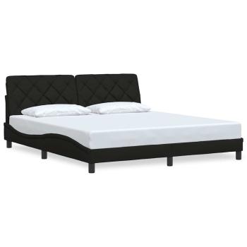 Bettgestell ohne Matratze Schwarz 180x200 cm Stoff