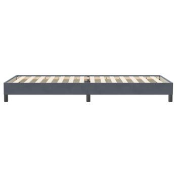 Boxspringbett ohne Matratze Dunkelgrau 100x220 cm Samt