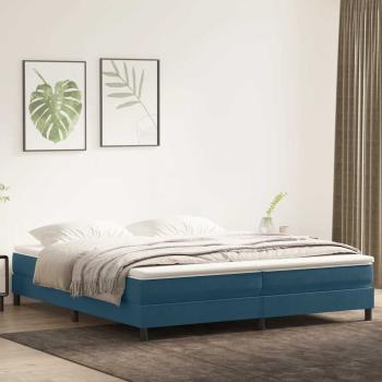 ARDEBO.de - Boxspringbett ohne Matratze Dunkelblau 200x220 cm Samt