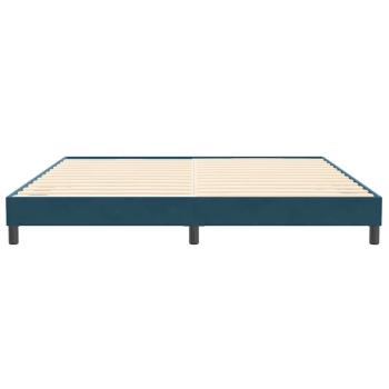Boxspringbett ohne Matratze Dunkelblau 200x220 cm Samt