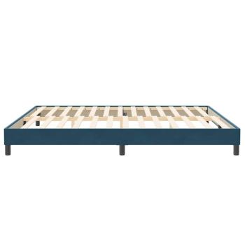 Boxspringbett ohne Matratze Dunkelblau 200x220 cm Samt