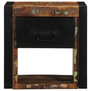 Nachttische 2 Stk. Mehrfarbig 40x35x40 cm Altholz Massivholz
