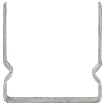Pfostenträger 12 Stk. Silbern 14×6×15 cm Verzinkter Stahl