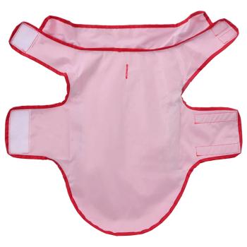 Hunde Regenmantel mit Reflexstreifen Polyester Rot S