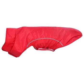 Hunde Regenmantel mit Reflexstreifen Polyester Rot S
