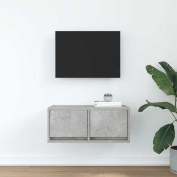 TV-Schrank Betongrau 60x31x25,5 cm Holzwerkstoff