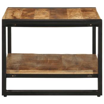 Couchtisch 70x50x38 cm Raues Massivholz Mango