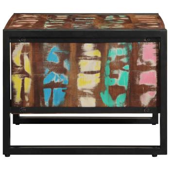 Couchtisch Mehrfarbig 70x50x38 cm Altholz Massivholz