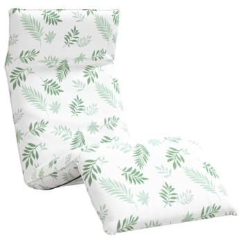 Sonnenliege Klappbar Blattmuster 175x54x8,5 cm Oxford-Gewebe