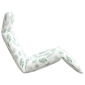 Sonnenliege Klappbar Blattmuster 175x54x8,5 cm Oxford-Gewebe