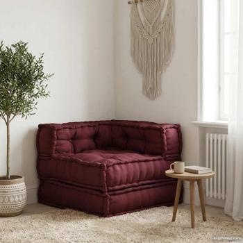 ARDEBO.de - Modulares Sofaelement Kastanienbraun 70x70x54 cm Stoff