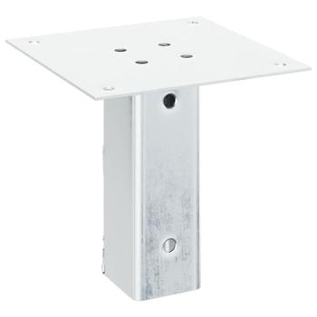 Pfostenträger Quadratisch 12 Stk. Silber 46x46mm Stahl Verzinkt