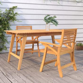 ARDEBO.de - Gartenstühle 2 Stk. 58x58x87 cm Massivholz Akazie