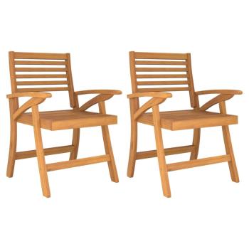 Gartenstühle 2 Stk. 58x58x87 cm Massivholz Akazie