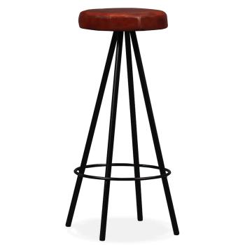Barhocker 4 Stk. Echtleder