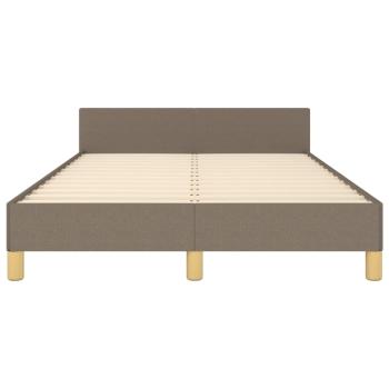 Bettgestell ohne Matratze Taupe 120x190 cm Stoff
