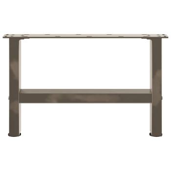 Couchtischbeine Naturstahl 2 Stk. 50x(30-31) cm Stahl