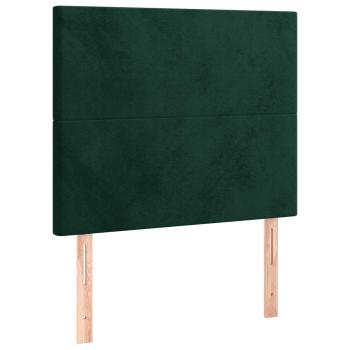 Bettgestell ohne Matratze Dunkelgrün 120x190 cm Samt