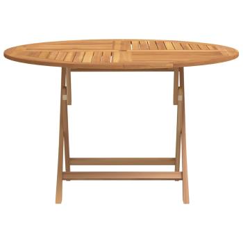 Gartentisch Klappbar Ø 110x75 cm Massivholz Teak