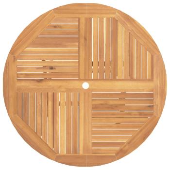 Gartentisch Klappbar Ø 110x75 cm Massivholz Teak