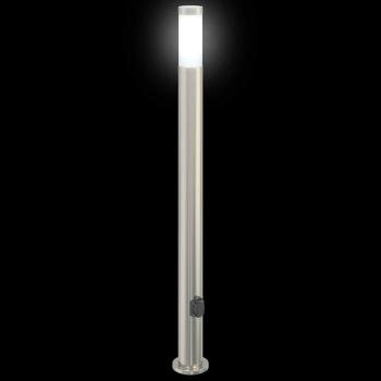 Pollerleuchten mit Auslass 3er 110 cm Edelstahl IP44