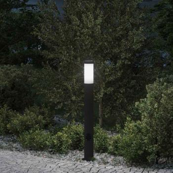 ARDEBO.de - Pollerleuchte mit Auslass 80 cm Edelstahl IP44