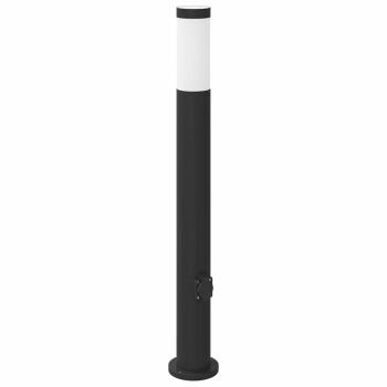 Pollerleuchte mit Auslass 80 cm Edelstahl IP44