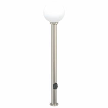 Pollerleuchte mit Auslass 120 cm Edelstahl IP44