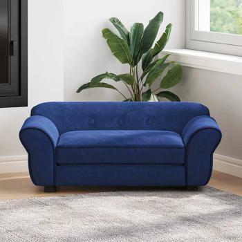 ARDEBO.de - Hundesofa Blau 72x45x30 cm Plüsch