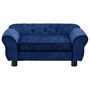 Hundesofa Blau 72x45x30 cm Plüsch