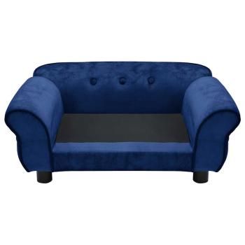 Hundesofa Blau 72x45x30 cm Plüsch