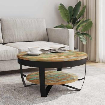 Couchtisch mit Ablage Altholz Massiv 65x32 cm