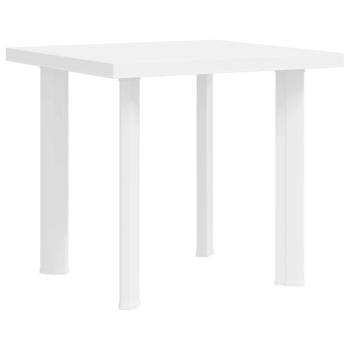 Gartentisch Weiß 80x75x72 cm Kunststoff