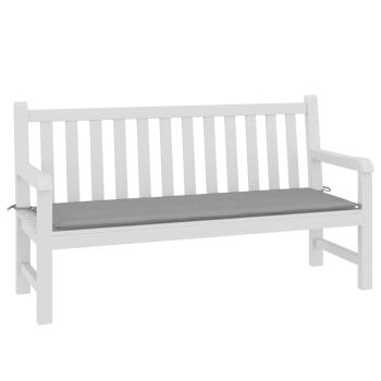 Gartenbank-Auflage Grau 150x50x3 cm Oxford-Gewebe