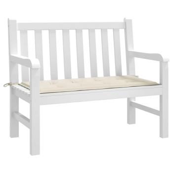 Gartenbank-Auflage Creme 100x50x3 cm Oxford-Gewebe