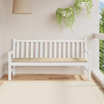 ARDEBO.de - Gartenbank-Auflage Beige 180x50x3 cm Oxford-Gewebe