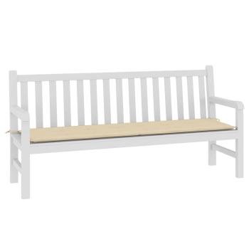Gartenbank-Auflage Beige 180x50x3 cm Oxford-Gewebe