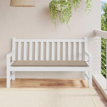 ARDEBO.de - Gartenbank-Auflage Taupe 150x50x3 cm Oxford-Gewebe