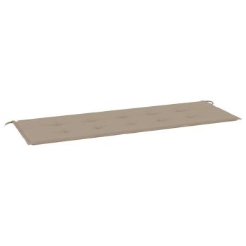Gartenbank-Auflage Taupe 150x50x3 cm Oxford-Gewebe