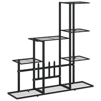 Blumenständer 94,5x25x88 cm Schwarz Metall