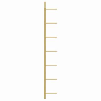 Wand-Weinregal für 7 Flaschen Golden Metall