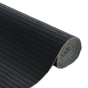Paravent Schwarz Breite 800 cm Höhe 165 cm Bambus