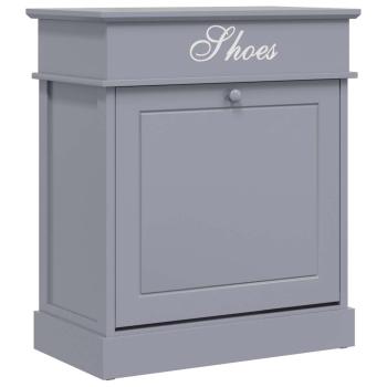 Schuhschrank Grau 50 x 28 x 58 cm Paulownia Holz