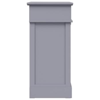 Schuhschrank Grau 50 x 28 x 58 cm Paulownia Holz