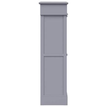 Schuhschrank Grau 50 x 28 x 98 cm Paulownia Holz